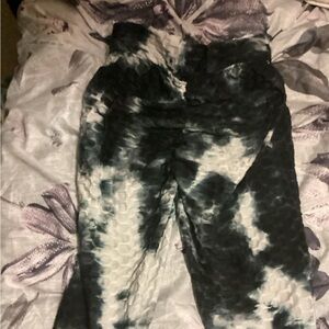 Streetwear Society Black and White Textured Fabric